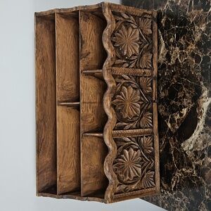 Vintage Lerner Faux Wood Letter holder